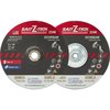 United Abrasives/Sait United Abrasives - Sait Depressed Center Wheel T27 4-1/2"x 1/8" x 5/8-11" 24 Grit Zirconium 22630